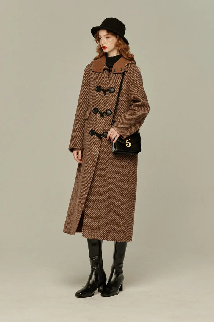 ぺしゃんこになったサンドウィッチ》2wayリバーシブルウールコート ぺしゃんこになったサンドウィッチ》2wayリバーシブルウールコート