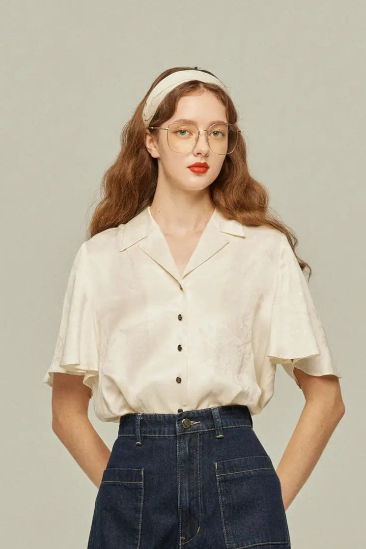 もうカメラ回ってますか?》フレアスリーブトップス-Cream – Tnewties もうカメラ回ってますか?》フレアスリーブトップス-Cream – Tnewties