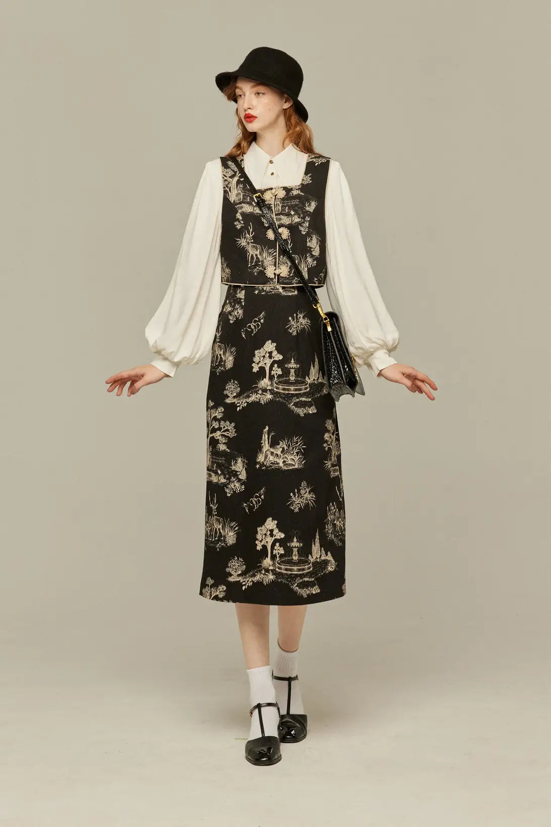 BLACK COMMEdesGARÇONS タータン吊りスカート des GARCONS