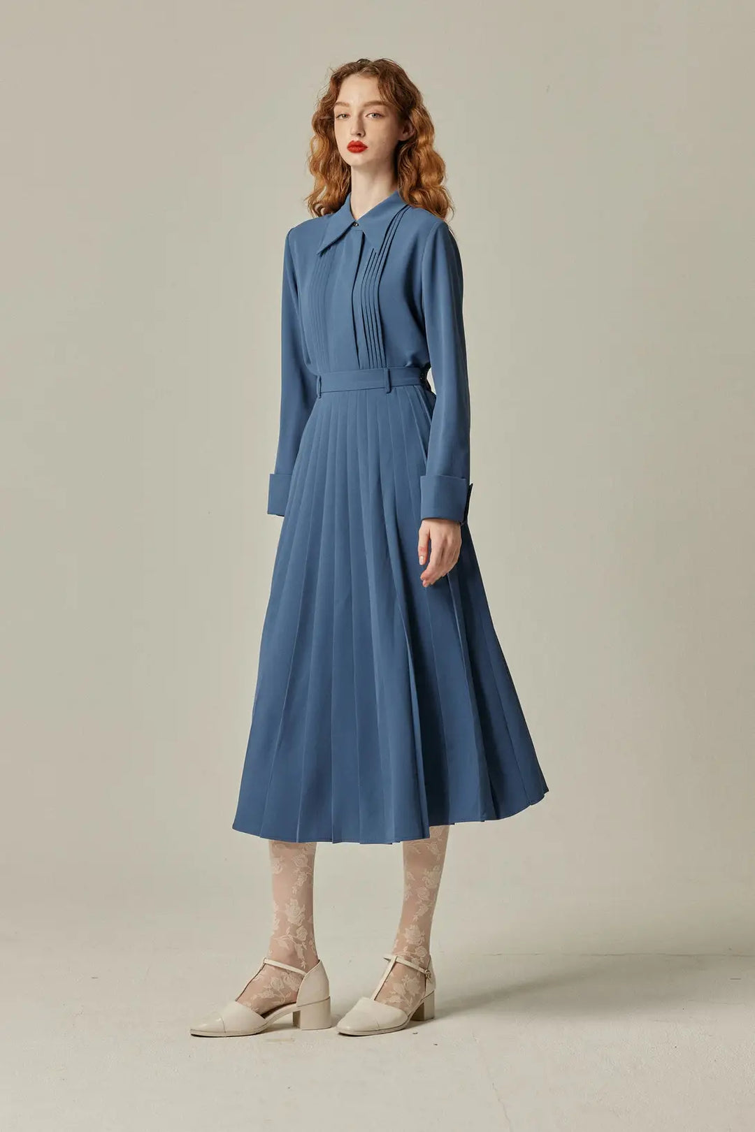 BUNON ブノン ピンタックロングブラウス アイスブルー 159682149_o2.jpg?