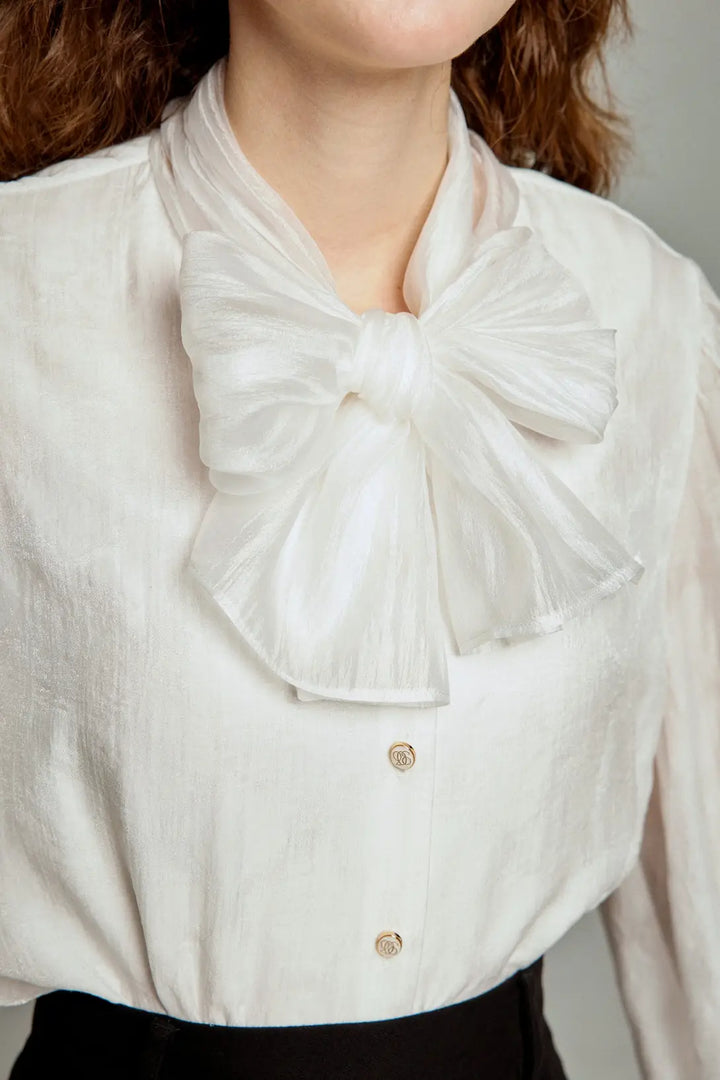 伝説の秘宝》リボンブラウス-White – Tnewties 伝説の秘宝》リボンブラウス-White – Tnewties