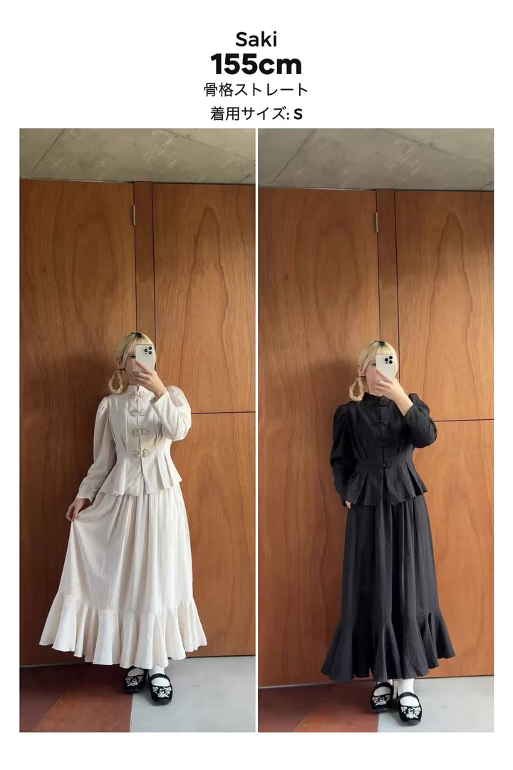 TNEWTIES《Product name》⚪︎⚪︎Flare long skirt-Color
