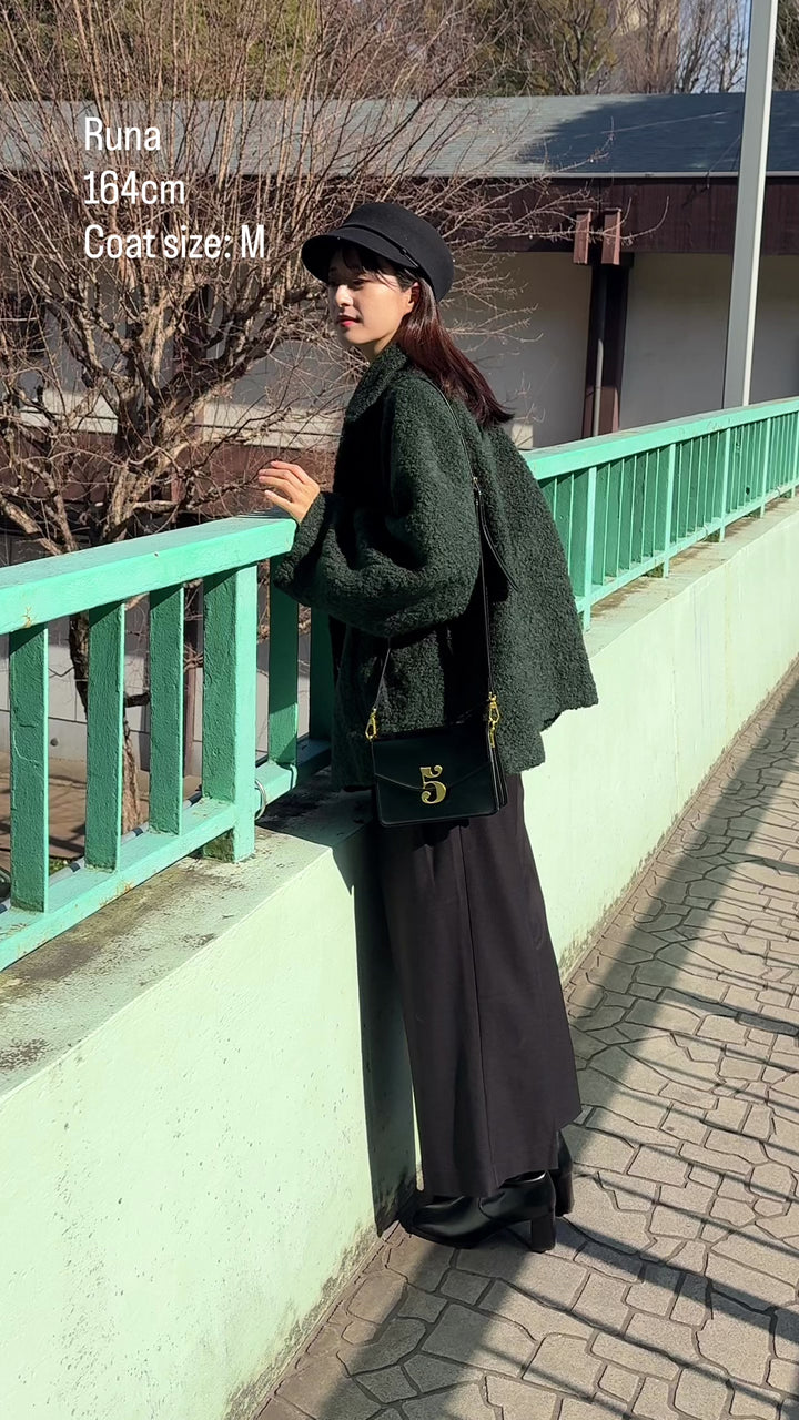 《デザートお願いします》ダブルブレストジャケット-Green
