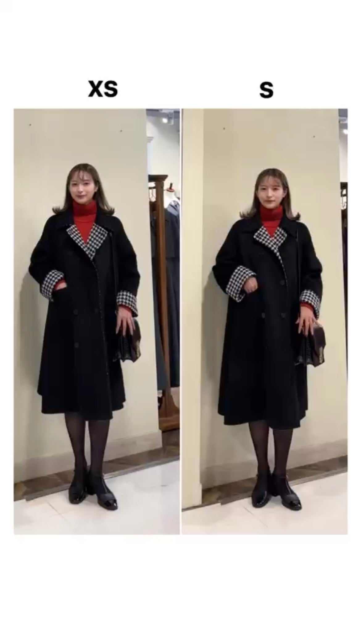 《口角にほくろがある彼女》リバーシブル2WAYコート