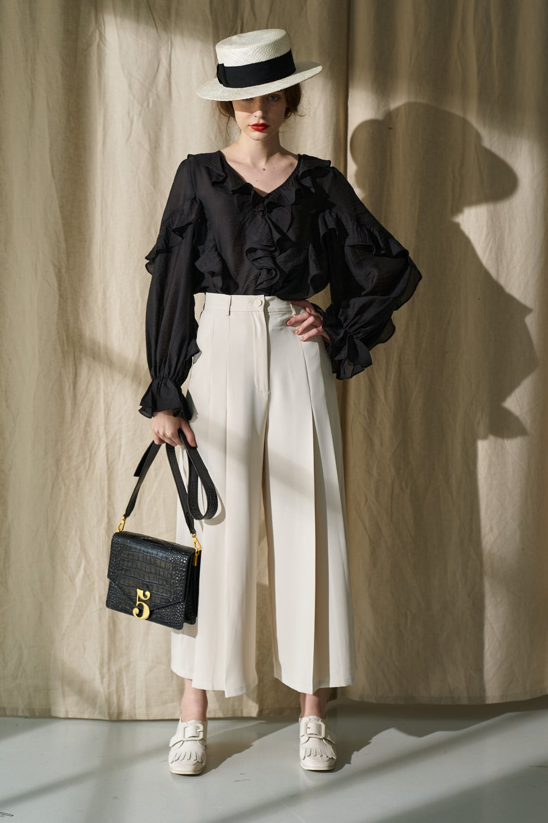 ココナッツフレーバー》プリーテッドワイドパンツ-Ivory – Tnewties ココナッツフレーバー》プリーテッドワイドパンツ-Ivory – Tnewties