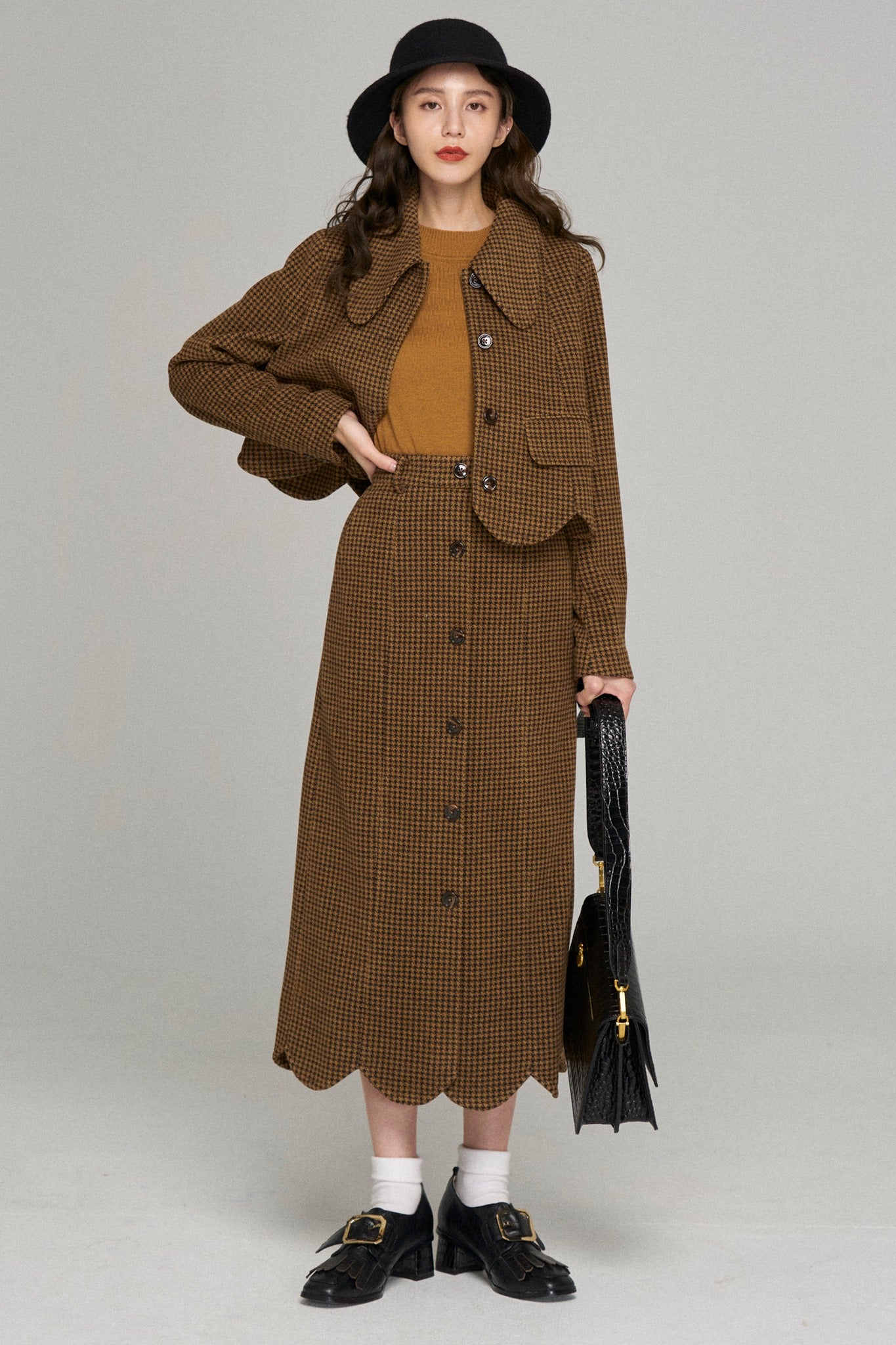 《I have to hang up now》Removable pleats jacket