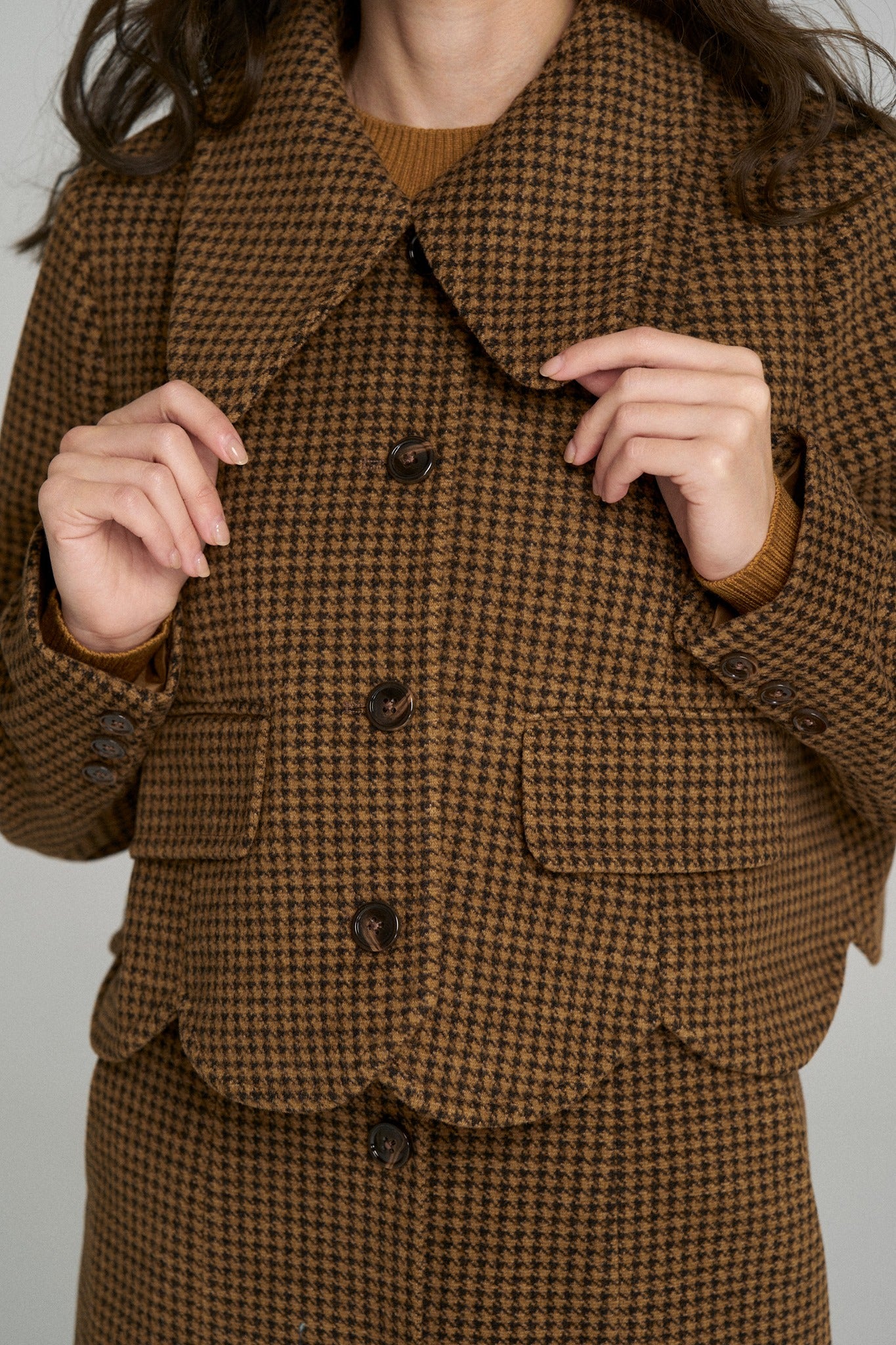 《I have to hang up now》Removable pleats jacket