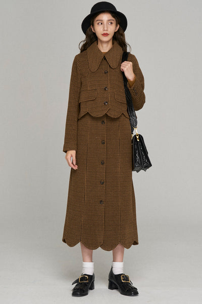 《I have to hang up now》Removable pleats jacket