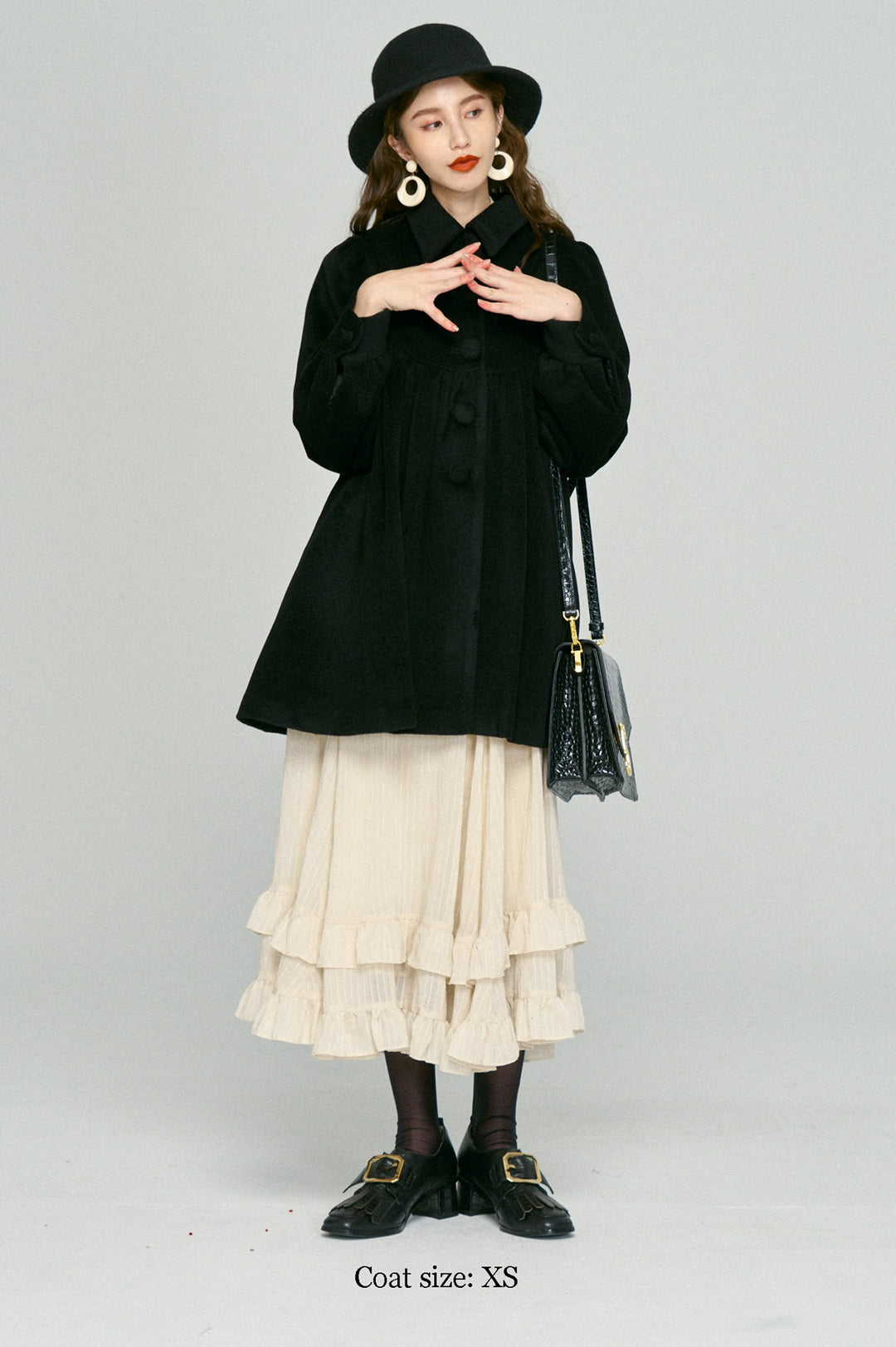 月の呪文を唱えて》レイヤードフリルスカート-Ivory – Tnewties