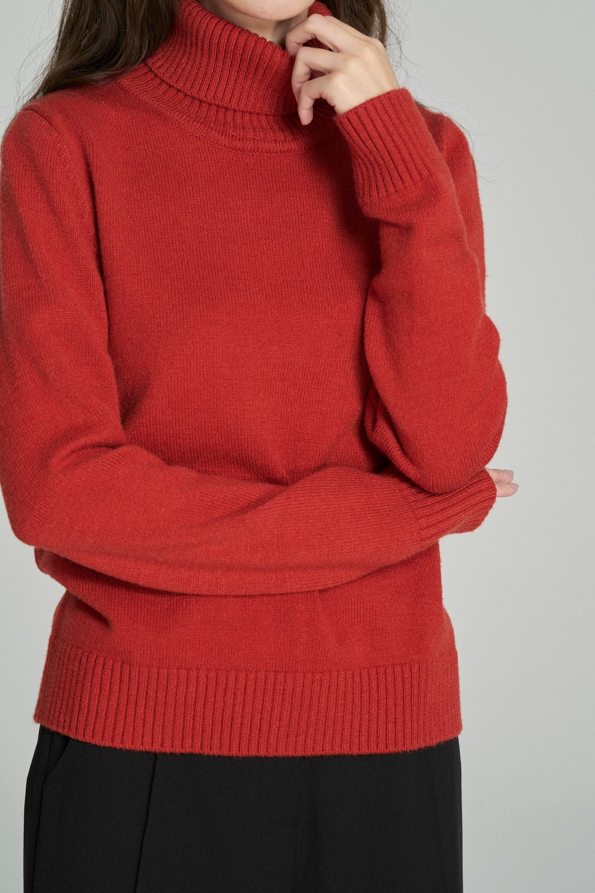 《이것은 오엔의 먹이》 씻을 수 있는 스웨터-Orange red
