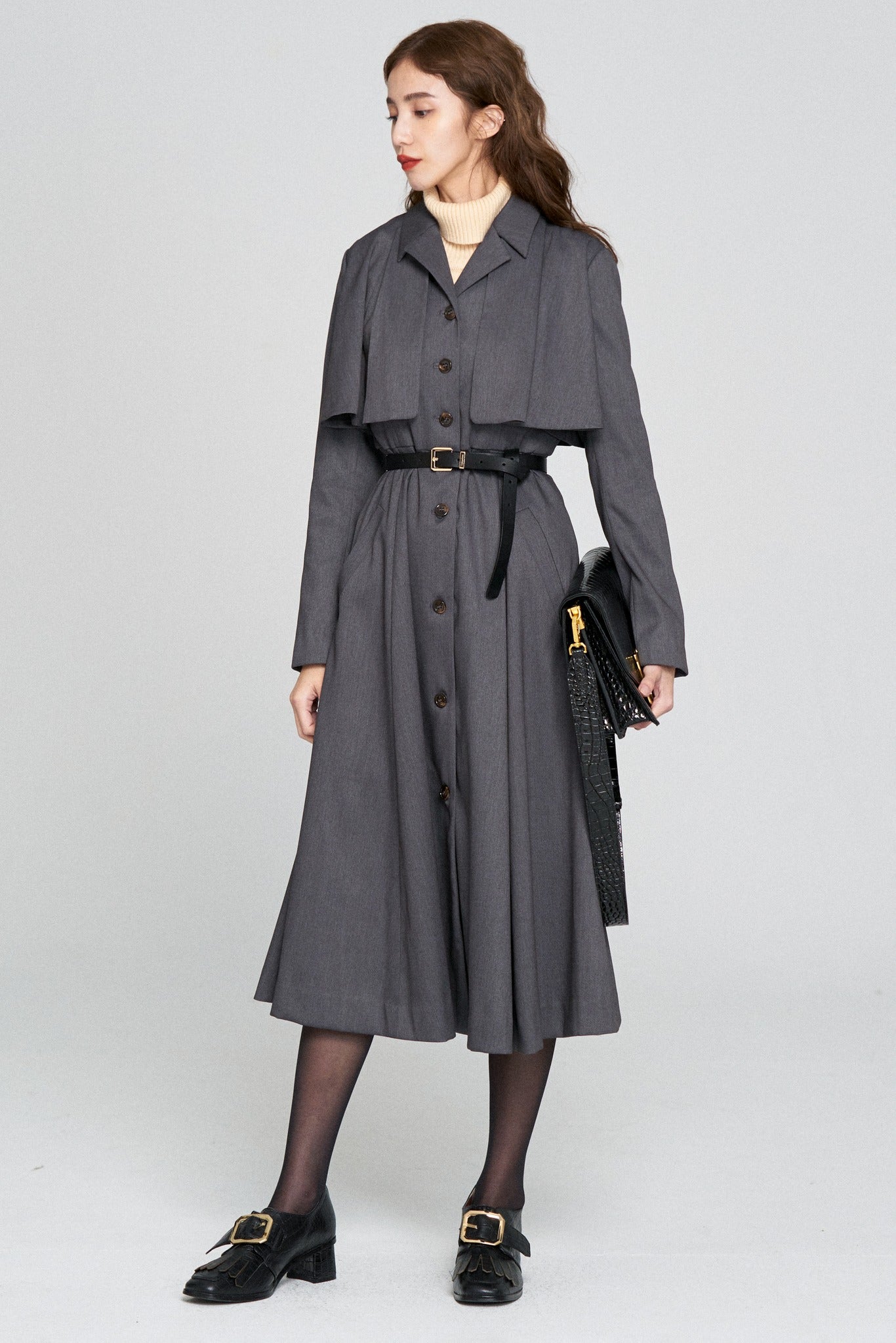 賞金100万円》インバネスコートドレス-Gray – Tnewties