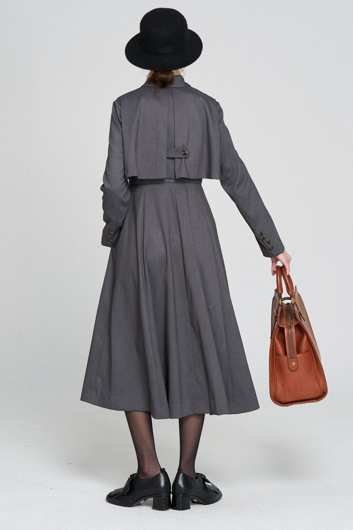 Prize of 1 million yen] Inverness coat dress-Gray – Tnewties