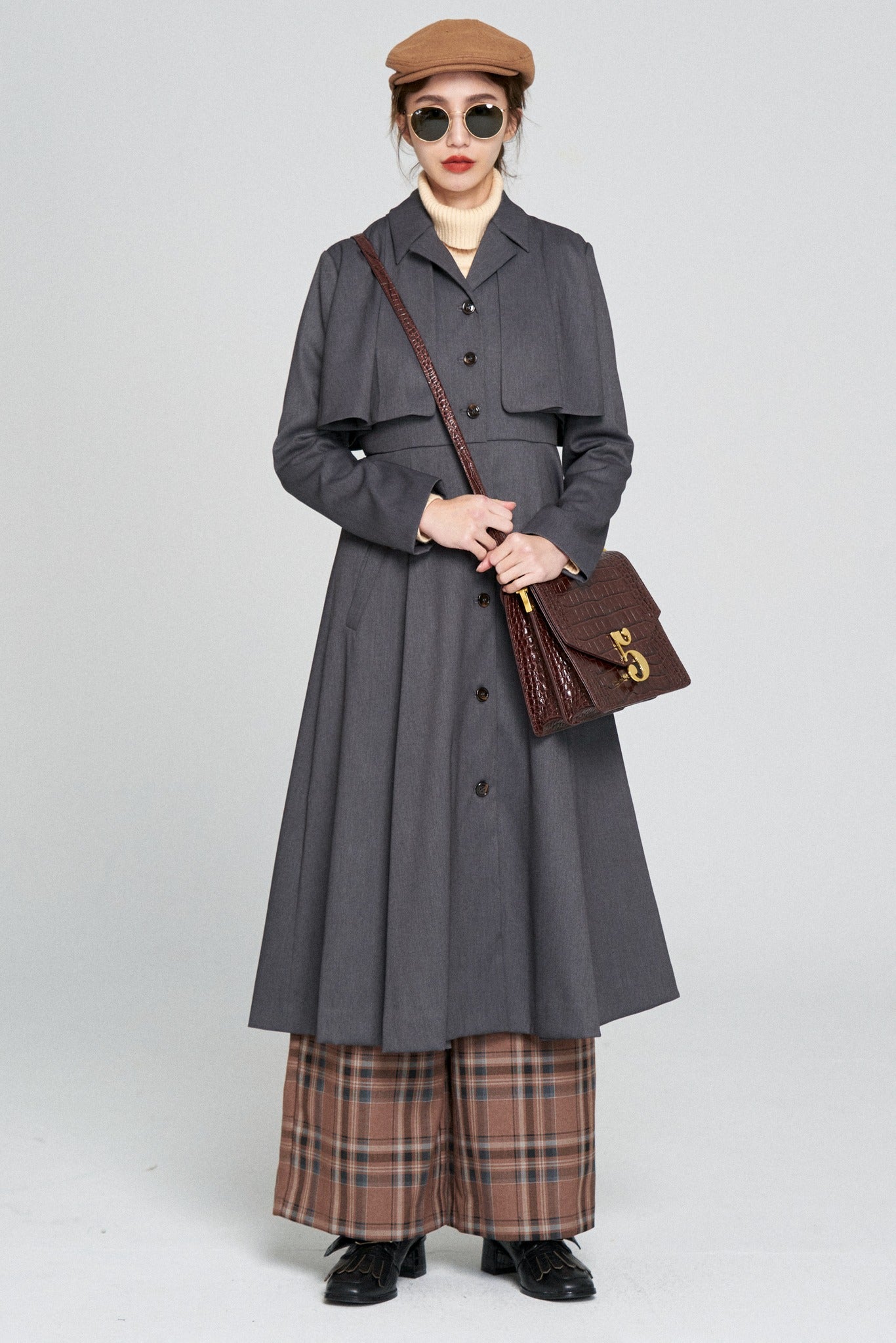 賞金100万円》インバネスコートドレス-Gray – Tnewties