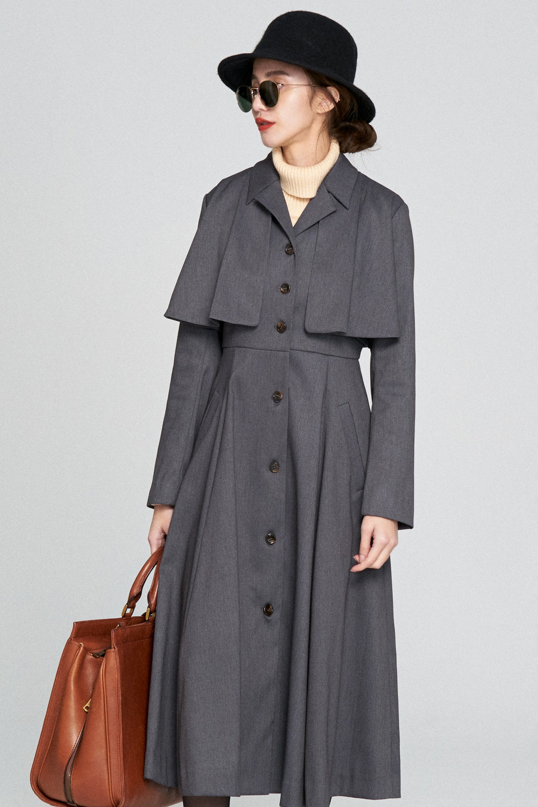 《賞金100万円》インバネスコートドレス-Gray