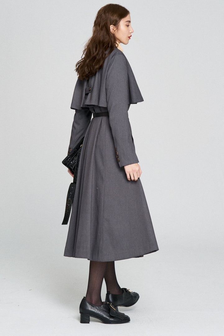 《賞金100万円》インバネスコートドレス-Gray