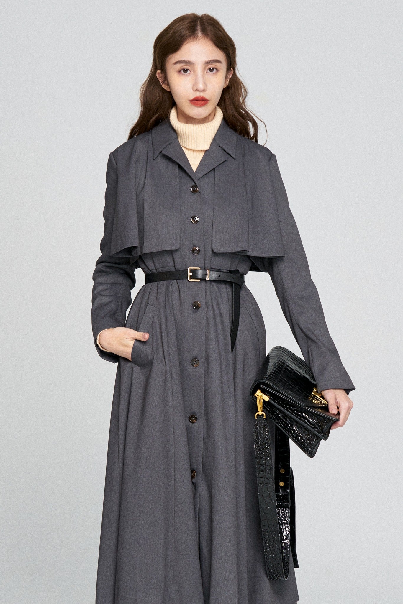 賞金100万円》インバネスコートドレス-Gray – Tnewties