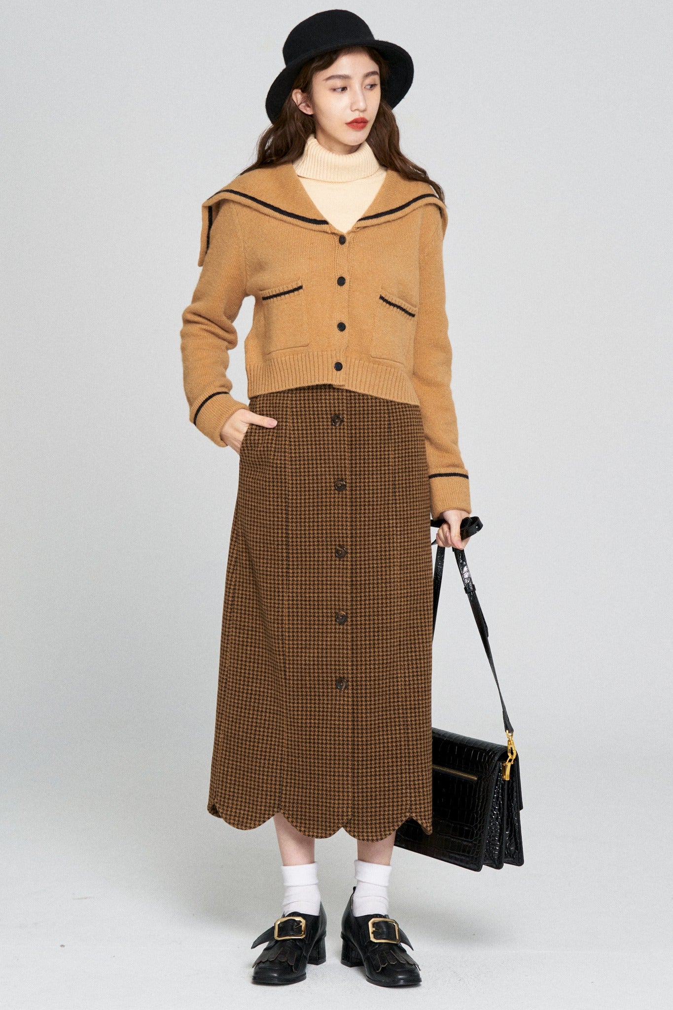 《If you drink this, you will have cavities》Striped shirt