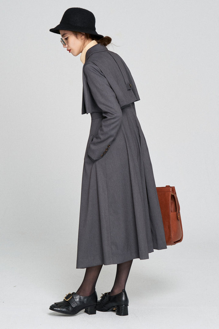 《賞金100万円》インバネスコートドレス-Gray