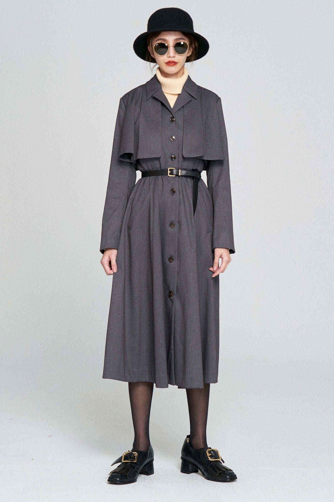 賞金100万円》インバネスコートドレス-Gray – Tnewties