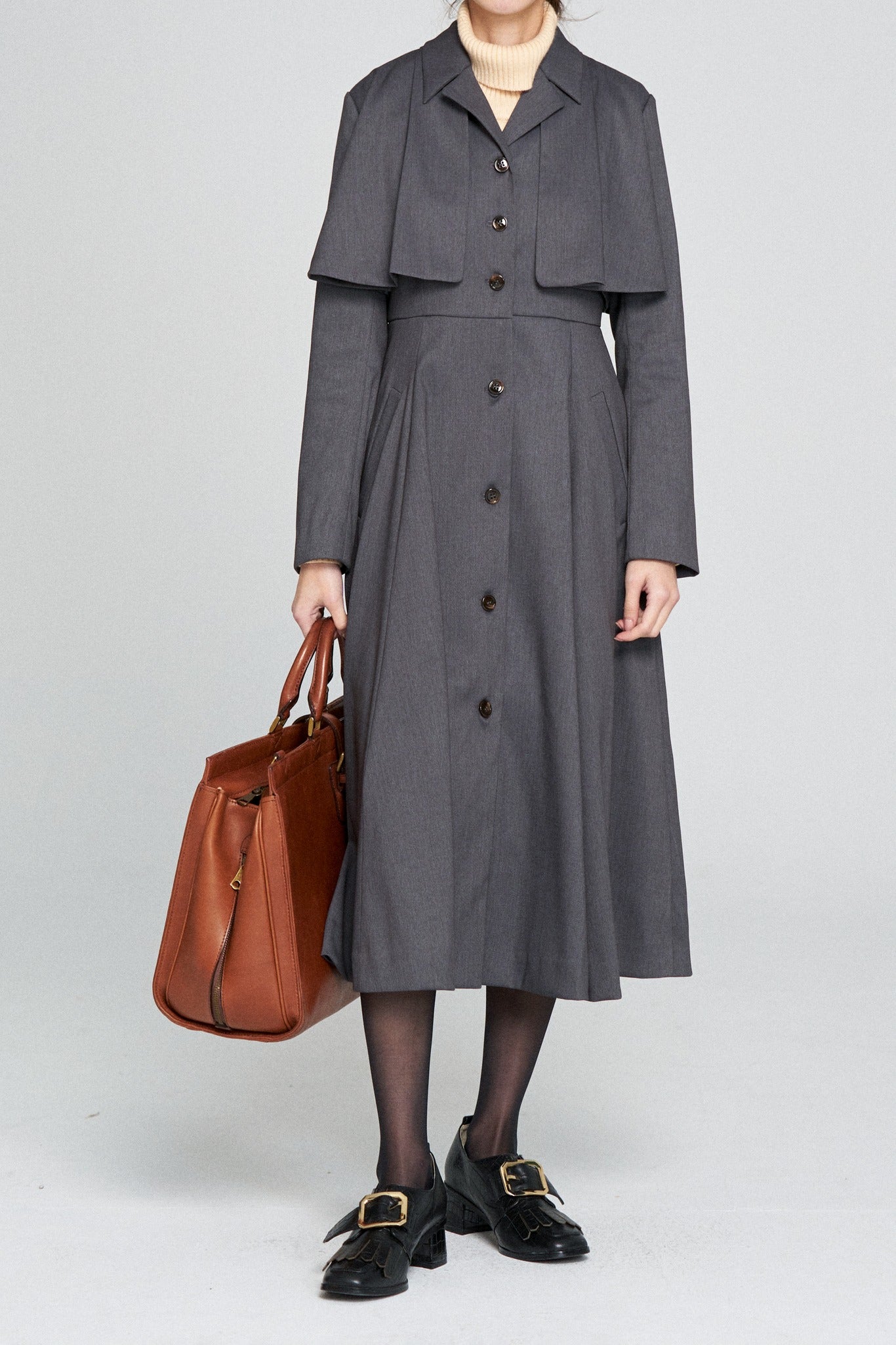 賞金100万円》インバネスコートドレス-Gray – Tnewties