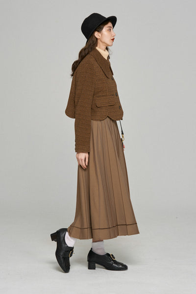 《I have to hang up now》Removable pleats jacket