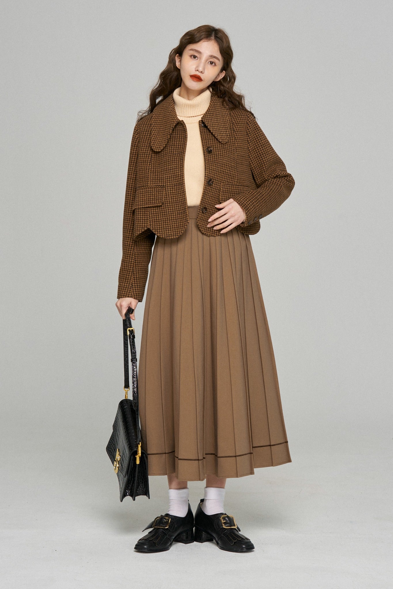 《I have to hang up now》Removable pleats jacket