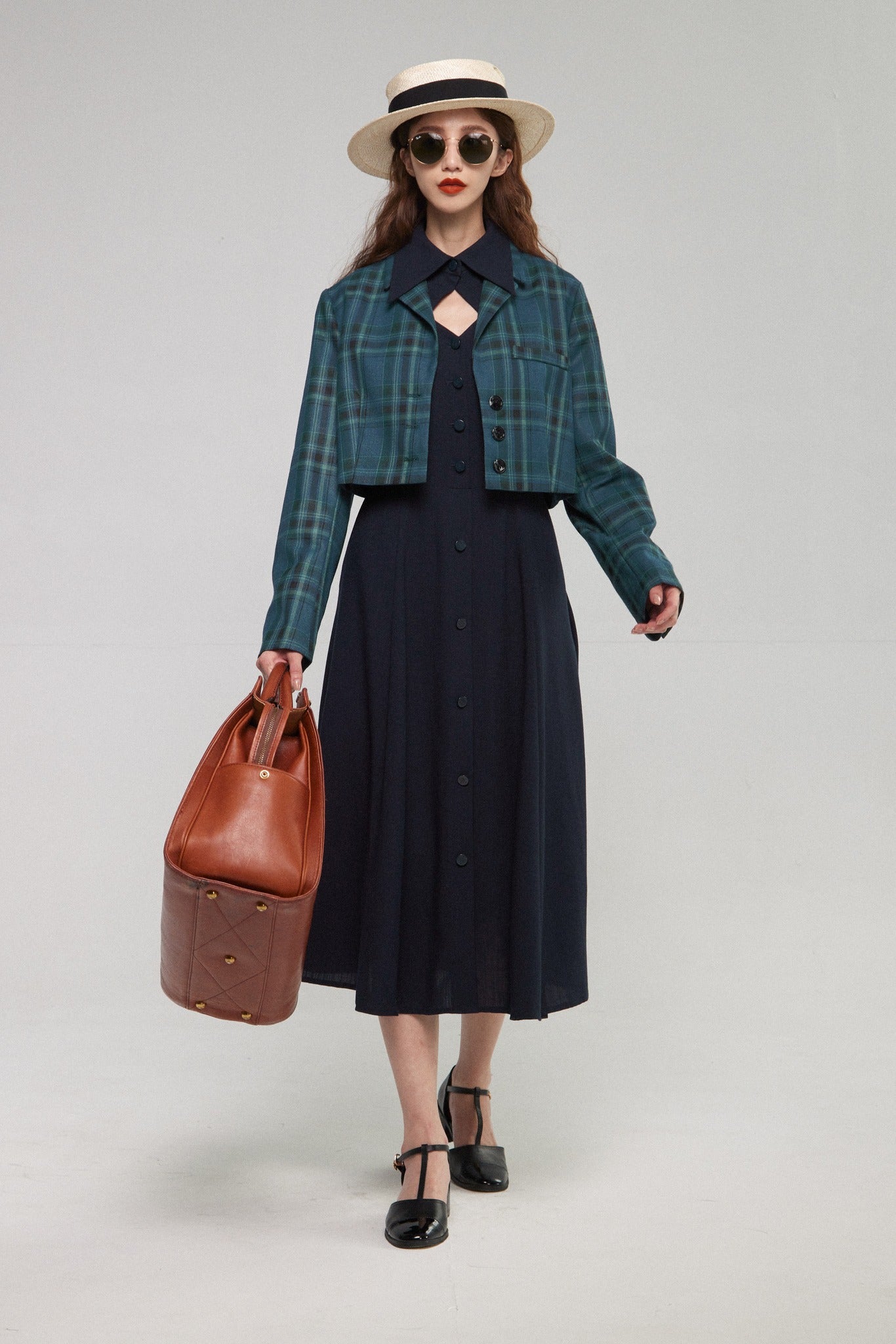 魔法を一振りして》クラシカルシャツドレス-Navy – Tnewties