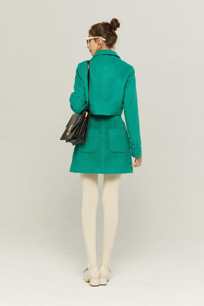 《シャーリーはバンドのボーカル》ハイウエストスカート-Green