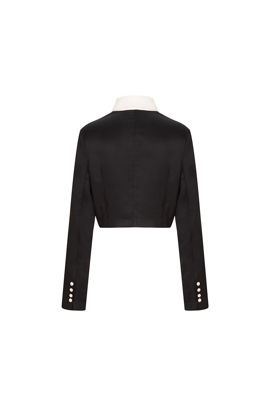 つい一口食べちゃいました》バリモアカラークロップドブラウス