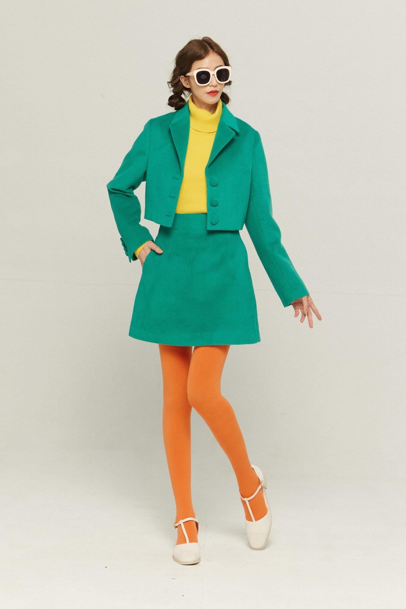 《シャーリーはバンドのボーカル》ショートジャケット-Green