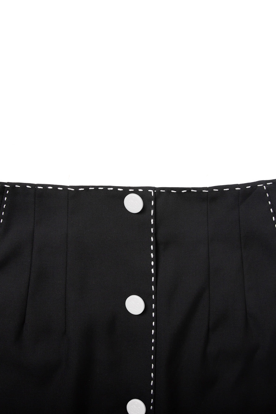 《Helen Doesn't Eat Sweets》High Waist Skirt Black
