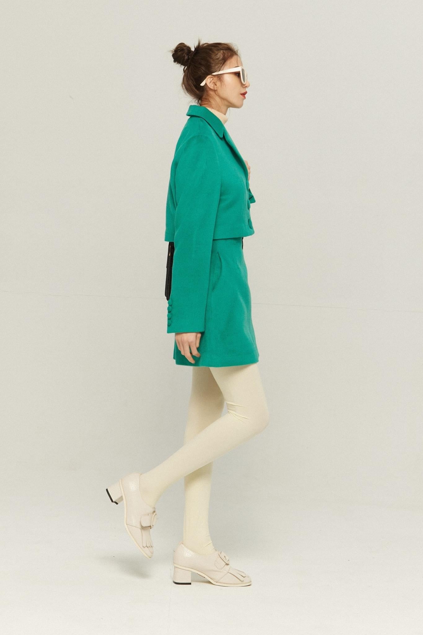 《シャーリーはバンドのボーカル》ハイウエストスカート-Green