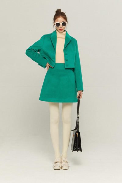 《シャーリーはバンドのボーカル》ショートジャケット-Green