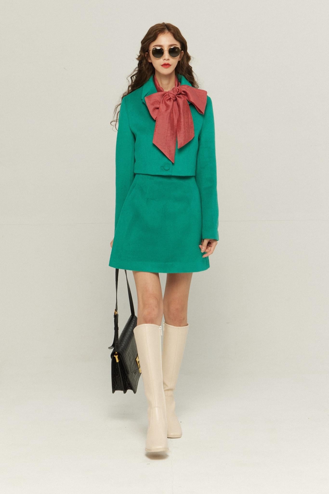 《シャーリーはバンドのボーカル》ショートジャケット-Green