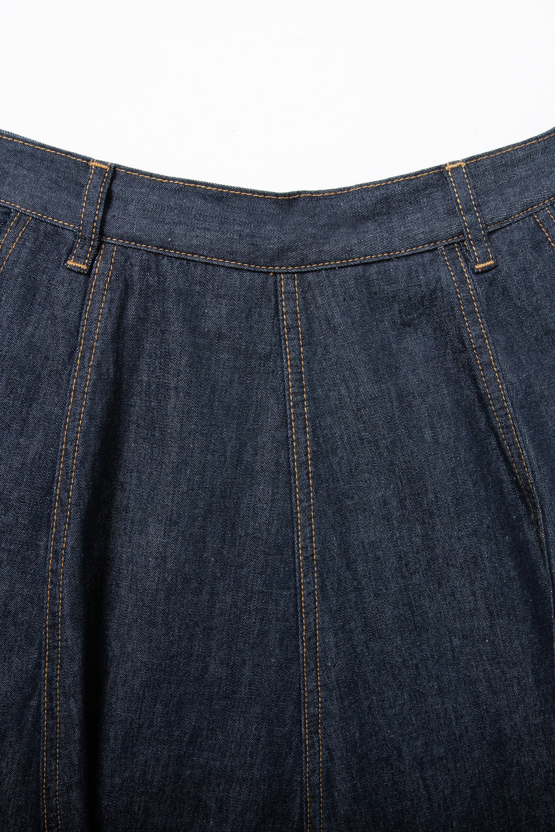 もうひとつのダイアリー》ハイウエストデニムスカート-Navy – Tnewties