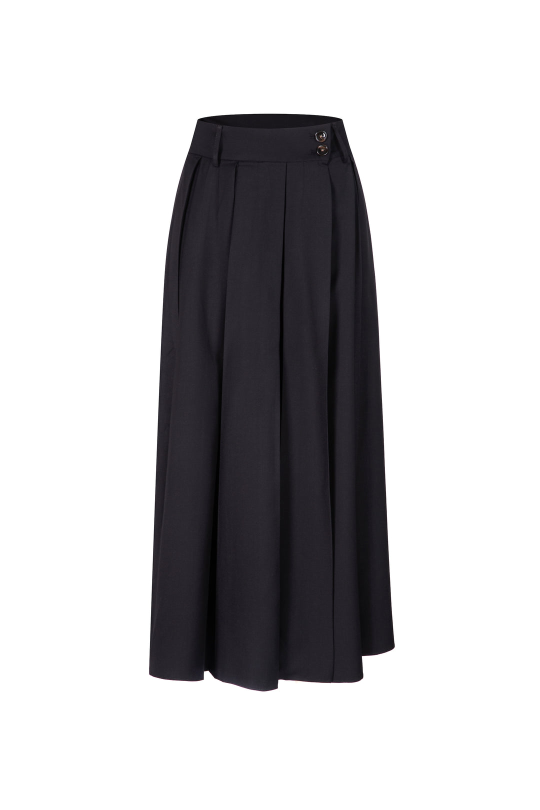 《I have to hang up the phone》High waist box pleat skirt (Copy)
