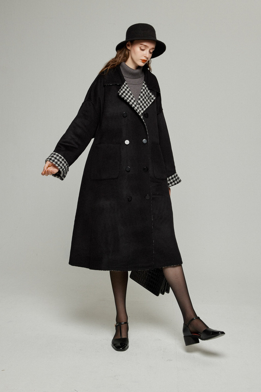 口角にほくろがある彼女》リバーシブル2WAYコート – Tnewties