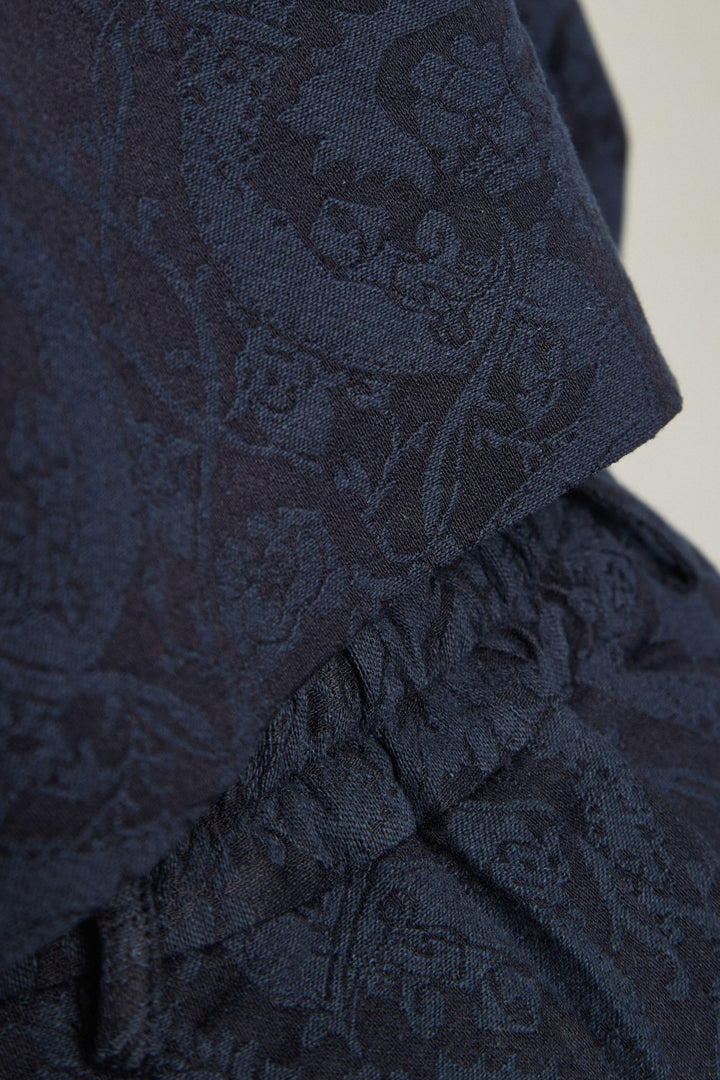 tnewties タクシーを呼んで 緑 グリーン トゥウェンティーズ タクシーを呼んで》シノワズリジャガードブラウス-Navy – Tnewties